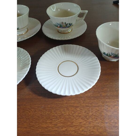 Lennox Rutledge Tea Cups And Saucers Set Of 4 - Picture 4 of 12